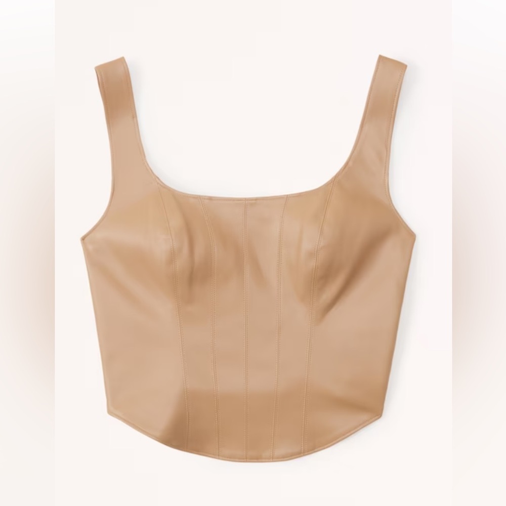 Abercrombie & fitch vegan corset top